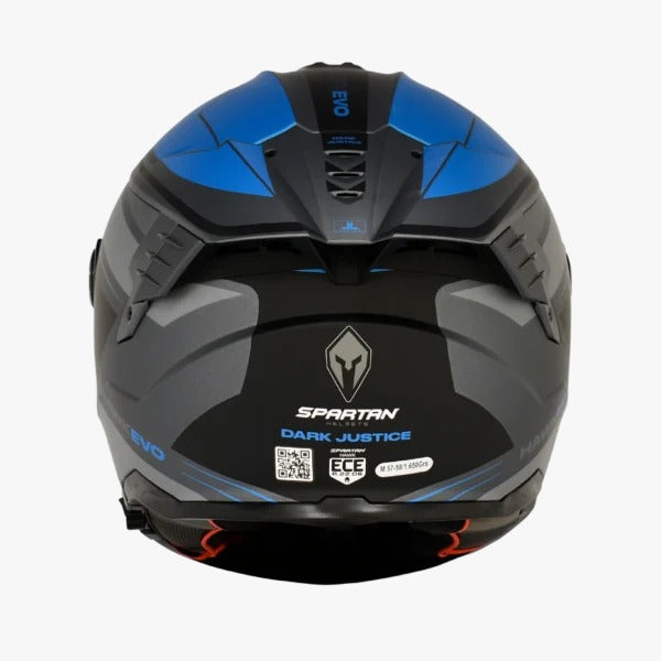 Casco SPARTAN HAWK SV Negro - Azul