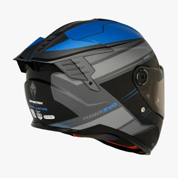 Casco SPARTAN HAWK SV Negro - Azul