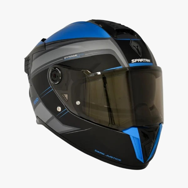 Casco SPARTAN HAWK SV Negro - Azul