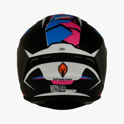 Casco SPARTAN DRAKEN Negro Fucsia