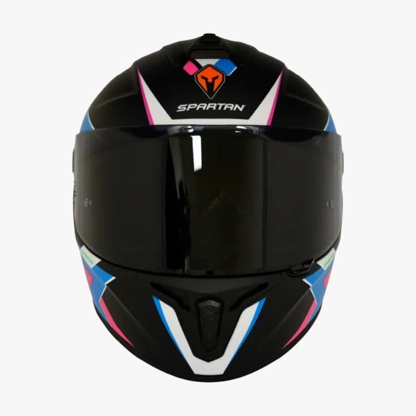 Casco SPARTAN DRAKEN Negro Fucsia