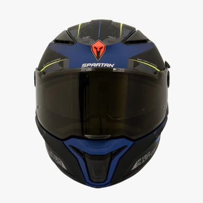 Casco SPARTAN PANTHER SV Gris - Negro Azul Claro