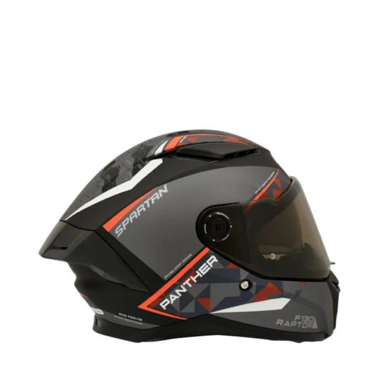 Casco SPARTAN PANTHER SV Gris - Negro Naranja