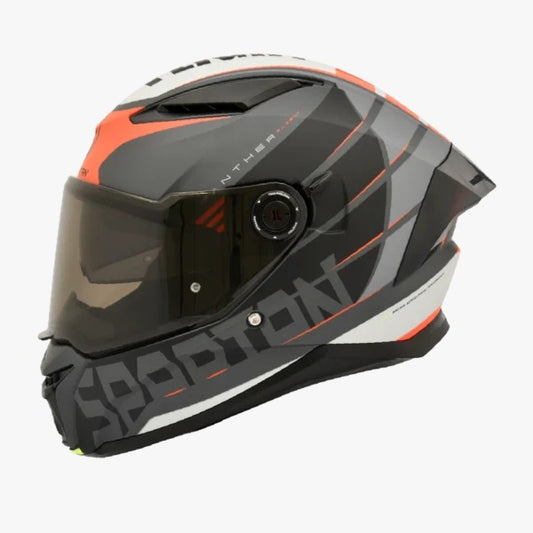 Casco SPARTAN PANTHER SV Gris - Negro Naranja