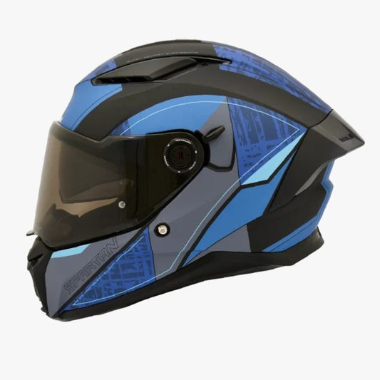 Casco SPARTAN PANTHER SV Gris - Negro Azul Oscuro
