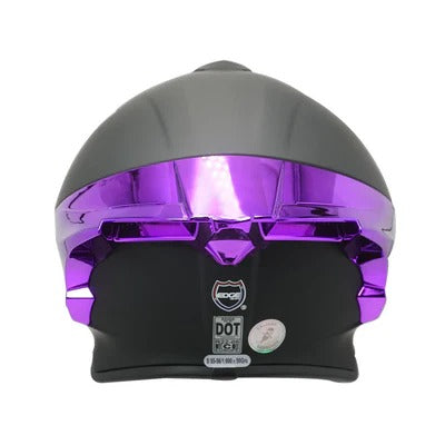 Casco EDGE Shanghai Negro Mate Lila