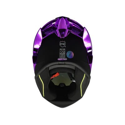 Casco EDGE Shanghai Negro Mate Lila