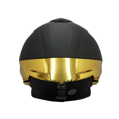 Casco EDGE Shanghai Negro Mate Dorado