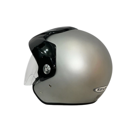 CASCO ZEUS ABIERTO GRIS PLATA MATE