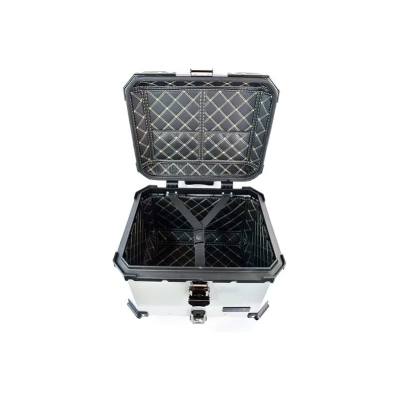 Maletero Cuadrado Alu Pro Aluminio Doble Chapa DR1 45L Gris