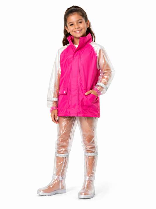 Impermeable Para Niña tipo siliconado