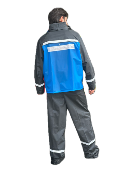 Impermeable para Moto Siliconado Azul Unixe
