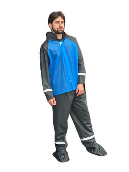 Impermeable para Moto Siliconado Azul Unixe