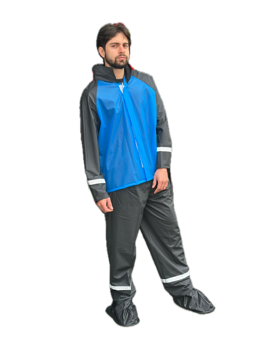 Impermeable para Moto Siliconado Azul Unixe