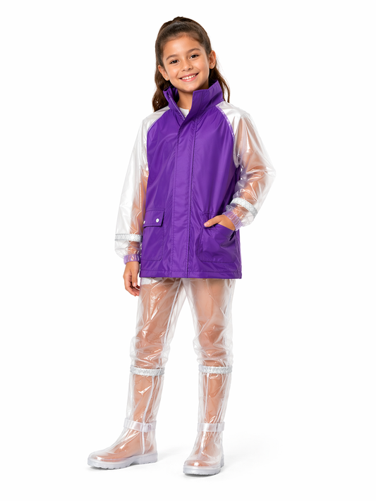 Impermeable Para Niña tipo siliconado