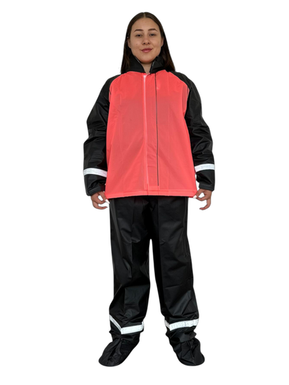 Impermeable Siliconado Liso Fucsia